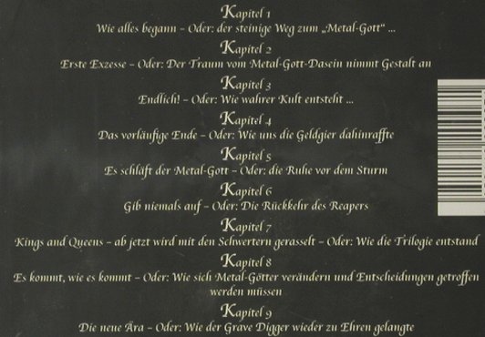 Grave Digger: Das Hörbuch, FS-New, GD, , 2005 Typ: 3CD Best.-Nr.: 92496 Preis: 10,00 Euro