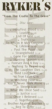 Rykers: From the cradle to the grave,Promo, Century Media(77341-2), D,no Cover, 1996 - 2CD - 93026 - 10,00 Euro
