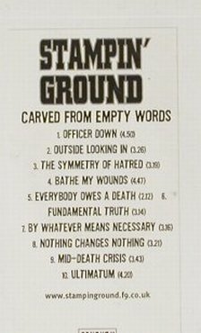 Stampin'Ground: Carved From Empty Words,Promo, Century Media(), D, noCover, 2000 - CD - 93027 - 3,00 Euro