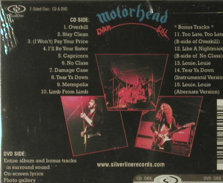 Motörhead: Overkill, Dual Disc, FS-New, Silverline(), , 2005 - CD - 93784 - 11,50 Euro
