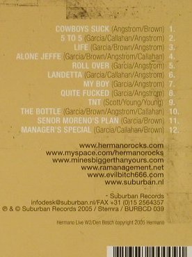 Hermano: Live at W2, Suburban, , 2005 Typ: CD Best.-Nr.: 94144 Preis: 10,00 Euro