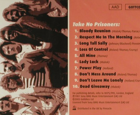 Molly Hatchet: Take No Prisoners '81, FS-New, gottdisc(), , 2005 - CD - 94463 - 10,00 Euro