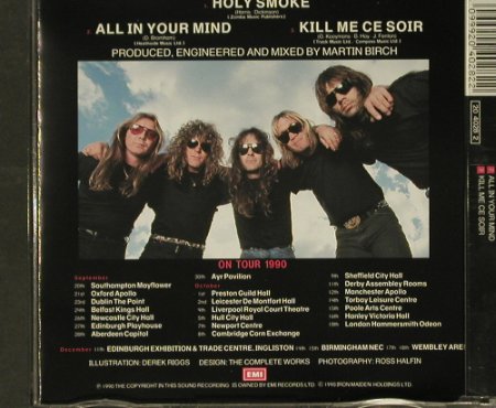 Iron Maiden: Holy Smoke+2, EMI (CDEM 153), UK, 1990 Typ: CD5" Best.-Nr.: 96797 Preis: 10,00 Euro