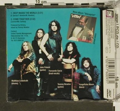 Victory: Deep Inside the World+1, 5*signiert, Event Record (SPV055-60093), D, 1990 Typ: CD5" Best.-Nr.: 96800 Preis: 20,00 Euro
