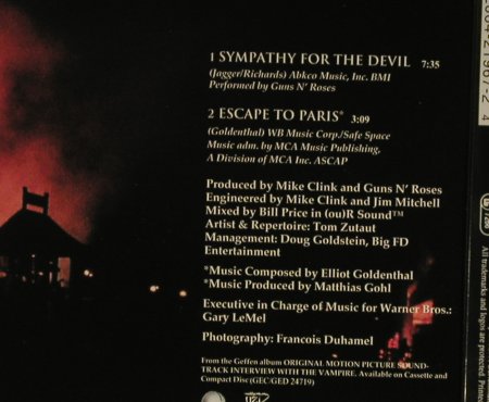 Guns N'Roses: Sympathy For The Devil+1, Geffen, D, 1994 Typ: CD5" Best.-Nr.: 96910 Preis: 4,00 Euro