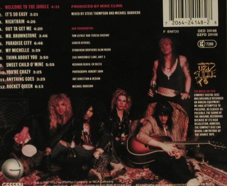 Guns N'Roses: Appetite For Destruction, Geffen (24148), D, 1987 Typ: CD Best.-Nr.: 96959 Preis: 7,50 Euro