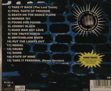 Pro-Pain: Best Of, 15 Tr., Raw Head(CEI 006), EU,  - CD - 97138 - 7,50 Euro