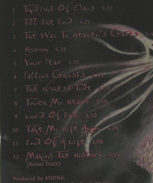 Athena: Twilight Of Days, Modern Music Rec.(N 0333-2), D, 00 - CD - 97515 - 7,50 Euro
