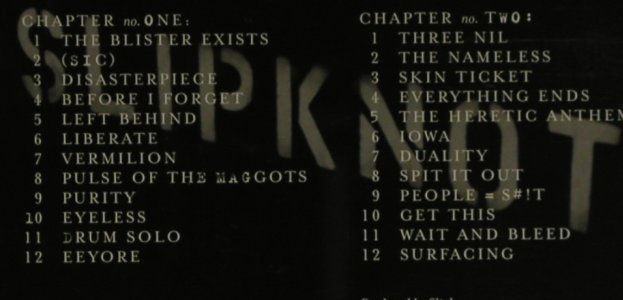 Slipknot: 9.0:Live, Roadrunner(RR 8115-2), EU, 2005 - 2CD - 97543 - 11,50 Euro