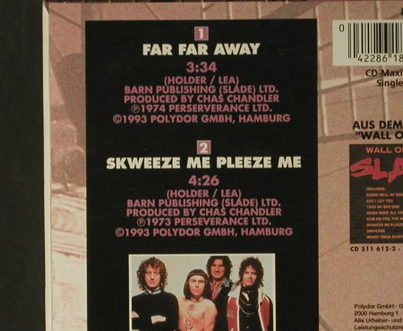 Slade: Far Far Away/Skweeze me Pleeze Me, Polydor(), D, Digi, 1993 - CD5inch - 98011 - 4,00 Euro