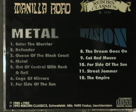 Manilla Road: Invasion / Metal, (RC 1035), , 1993 - CD - 98024 - 20,00 Euro