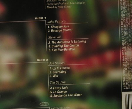 G3 (Satriani / Vai / Petrucci): Live In Tokyo, Epic, A, 2005 Typ: 2CD Best.-Nr.: 98755 Preis: 12,50 Euro