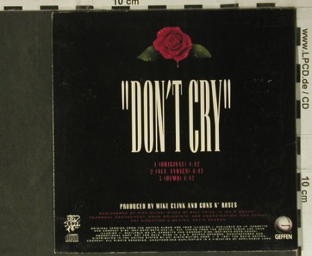 Guns N'Roses: Don't Cry*3, Promo, Digi, Geffen(PRO-CD-4232), US, 1991 - CD5"gx - 98842 - 10,00 Euro