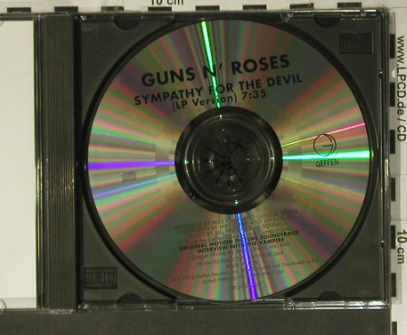 Guns N'Roses: Sympathy For The Devil, Promo,1 Tr., Geffen (PRO-CD-4709), US, 1994 Typ: CD5" Best.-Nr.: 98843 Preis: 10,00 Euro