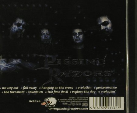 Pissing Razors: Evolution, Spitfire(SPITCD113), D, 2003 - CD - 99145 - 5,00 Euro