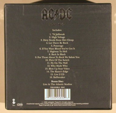 AC/DC: Box Set - Lim.Ed,CD Mini,vinyl repl, Warner(7559 62589), D, 2000 - 17CD - 99236 - 190,00 Euro
