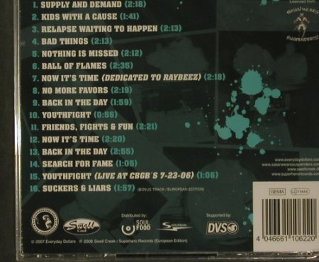 Everyday Dollars: Before the Supply, FS-New, Swell Creek(SWSH 010), , 2007 - CD - 99271 - 7,50 Euro