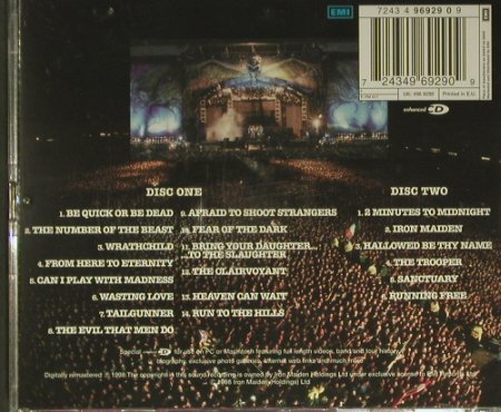 Iron Maiden: Live At Donington 1992, EMI (7243 496929 09), UK, 1998 Typ: 2CD Best.-Nr.: 99395 Preis: 12,50 Euro