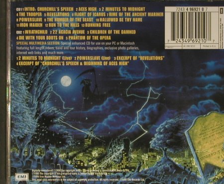 Iron Maiden: Live After Death'85+CD5"MultiMedia, EMI (7243 496921 07), EU, 1998 Typ: 2CD Best.-Nr.: 99399 Preis: 10,00 Euro