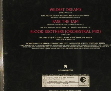 Iron Maiden: Wildest Dreams+2, Lim.Ed., IronMaidenHolding(07243 552931 2), EU, 2003 - CD5inch - 99403 - 5,00 Euro