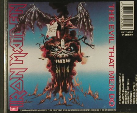 Iron Maiden: Can I Play With Madness,The Evil'88, EMI, UK, 7Tr., 1990 Typ: CD5" Best.-Nr.: 99411 Preis: 25,00 Euro