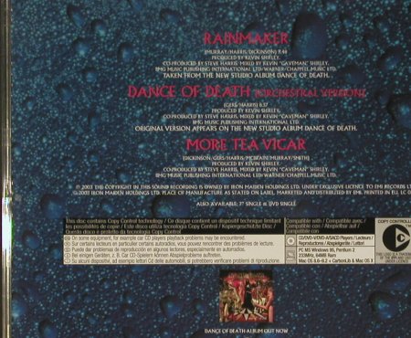 Iron Maiden: Rainmaker +2, Iron Maiden Holdings, EU, 2003 Typ: CD5" Best.-Nr.: 99414 Preis: 5,00 Euro