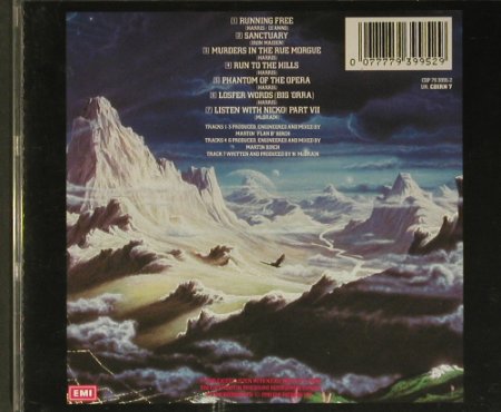 Iron Maiden: Running Free / Run To The Hills,EP, EMI(CDIRN 7), UK,7Tr., 1990 - CD - 99430 - 12,50 Euro
