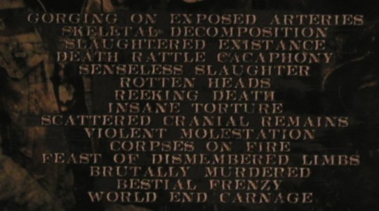 Jigsore Terror: World End Carnage, FS-New, Listenable Rec.(POSH 062), EU, 2005 - CD - 99823 - 10,00 Euro