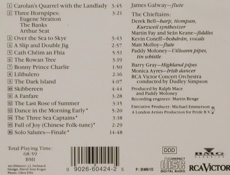 Galway,James & Chieftains: Over the sea to skye,Celtic Connect, RCA Victor (09026 60424 2), D, 1990 Typ: CD Best.-Nr.: 80305 Preis: 10,00 Euro