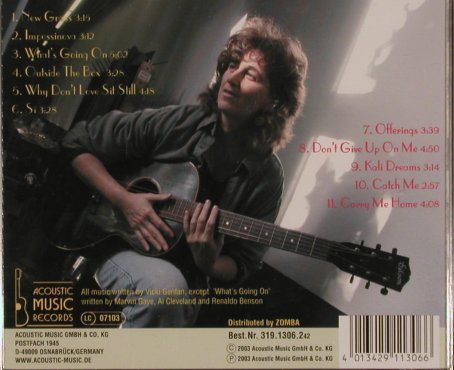 Genfan,Vicki: Live, Acoustic Music, D, 2003 Typ: CD Best.-Nr.: 83855 Preis: 6,00 Euro