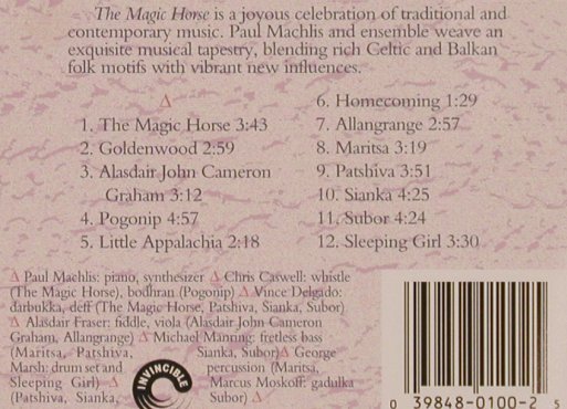 Machlis,Paul: The Magic Horse, Invincible, , 1992 Typ: CD Best.-Nr.: 83856 Preis: 7,50 Euro