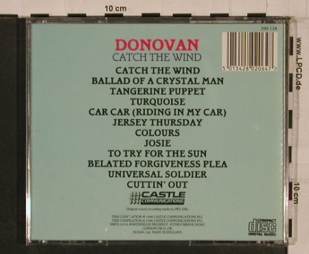 Donovan: Catch the Wind, Castle (290 124), UK, 1990 Typ: CD Best.-Nr.: 84263 Preis: 5,00 Euro