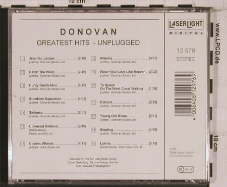 Donovan: Greatest Hits - Unplugged, LaserLight(12 976), EU,  - CD - 84323 - 7,50 Euro