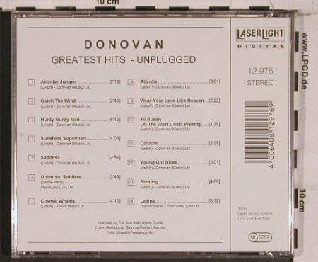 Donovan: Greatest Hits - Unplugged, LaserLight (12 976), EU Typ: CD Best.-Nr.: 84323 Preis: 7,50 Euro
