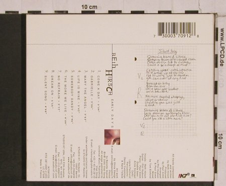 Hirsch,Beth: Early Days, Digi, K7, , 2000 Typ: CD Best.-Nr.: 84333 Preis: 5,00 Euro