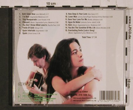 Medeiros,Britta&Sagmeister,Michael: The Way We Feel About It, Acoustic Music, D, 2003 Typ: CD Best.-Nr.: 84348 Preis: 7,50 Euro