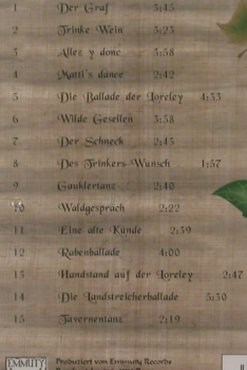 Streuner, die: Fürsten in Lumpen und Loden, FS-New, Emmuty (TOT 23014), , 2004 Typ: CD Best.-Nr.: 92419 Preis: 10,00 Euro