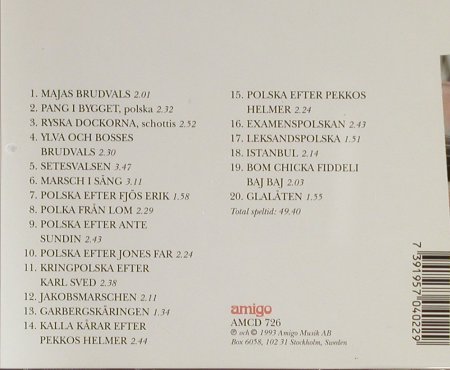 Lindh,Fredrik /R.Tallroth /J.Ohlson: Pa Tre Man Hand, Amigo (AMCD 726), S, 1993 Typ: CD Best.-Nr.: 93302 Preis: 12,50 Euro