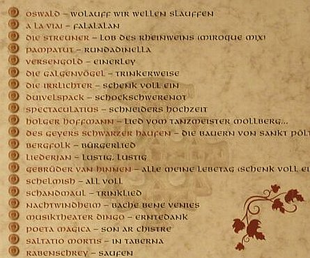 V.A.Miroque: In Taberna, kom4 Medien (TOT 23050), , 2007 Typ: CD Best.-Nr.: 96095 Preis: 10,00 Euro