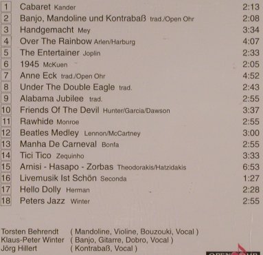 Open Ohr: Livekonzert in Schaffhausen Schweiz, Open Ohr, D Typ: CD Best.-Nr.: 99848 Preis: 10,00 Euro