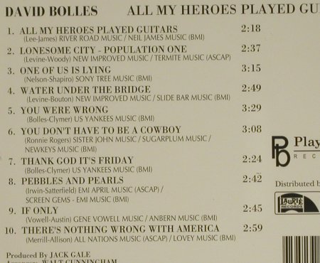 Bolles,David: All my Heroes Played Guitars, Playback(), US, 1993 - CD - 83868 - 5,00 Euro