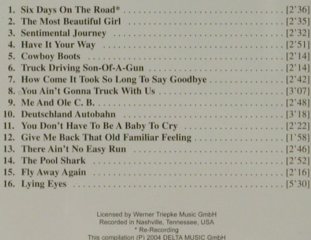 Dudley,Dave: Six Days on the Road, 16Tr., LaserLight(32 404), D, 2004 - CD - 83890 - 5,00 Euro