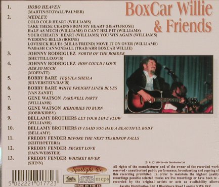 Boxcar Willie & Friends: Gentlemen of Country, Javelin(HADcd177), UK, 1994 - CD - 83907 - 10,00 Euro