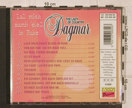 Dagmar: Laß mich blos in Ruhe, Koch(399 899), D, 1996 - CD - 83909 - 7,50 Euro