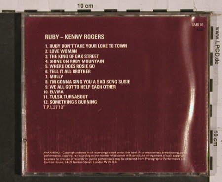 Rogers,Kenny: Ruby, 12 Tr., SMS(SMS 05), D, 1999 - CD - 84363 - 5,00 Euro