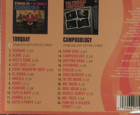 Fireballs: Torquay/Campusology, FS-New, ACE(), D, 2006 - CD - 93296 - 11,50 Euro