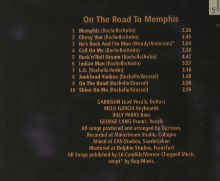 Garrison: On The Road To Memphis, FS-New, Castle(), UK, 1996 - CD - 95014 - 5,00 Euro