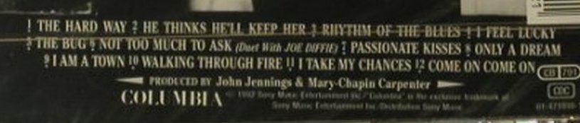 Carpenter,Mary-Chapin: Come On Come On, FS-New, Columbia(471898 2), D, 1992 - CD - 95757 - 7,50 Euro