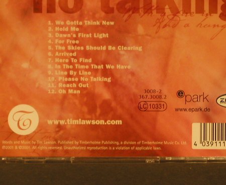 Lawson,Tim: Please no Talking, Timberholm(), D, 01 - CD - 96971 - 5,00 Euro