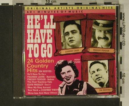 V.A.He'll Have To Go: 24 Golden Country Hits, Yesterdays Gold(CD YDG 74610), P, 1987 - CD - 97800 - 5,00 Euro